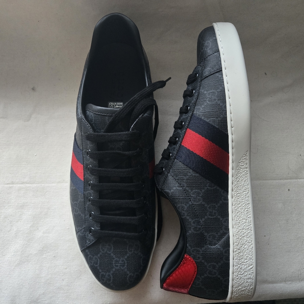 Gucci Ace GG Supreme Navy - Picture 5 of 8